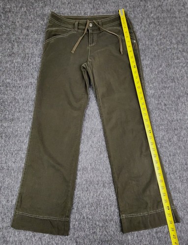 Athleta Pants Womans 4P Stretch Trouser Hiking Gorp Flare Camping Combed Brown - Picture 17 of 19