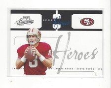 2005 Absolute Memorabilia Absolute Heroes Silver #AH21 Steve Young 49ers /250 