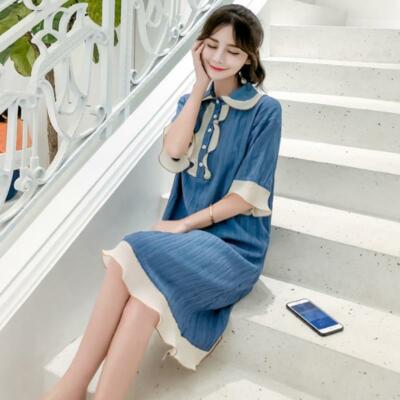 chinese dress ladies Amor Maternity Gauze Unique Boho Dresses Xs-M / Terra main image 1