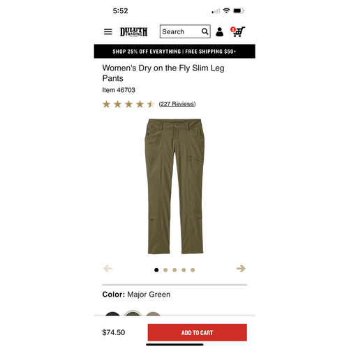 Duluth Trading co Women’s Dry On The Fly Slim Leg Pants - Bild 10 von 12
