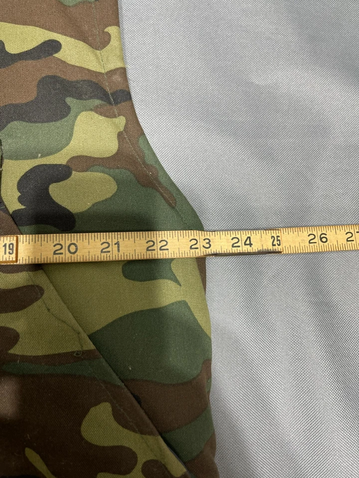 Chaleco de Colección St Moritz Para Hombres Grande Bosque Camuflaje Caza Bolsa Cremallera Foto 3 de 4