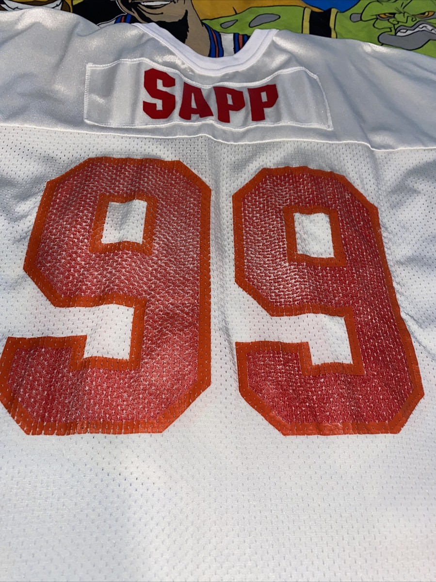 Warren Sapp Tampa Bay Buccaneers Vtg 90s Wilson Jersey Gold