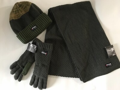 Knit Winter SCARF Lined Gloves 
