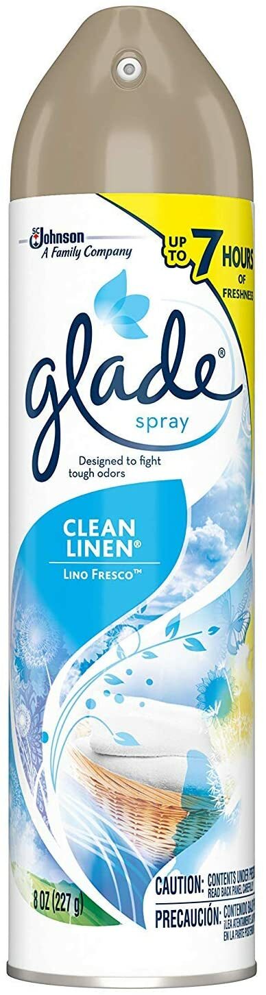 Glade Spray Collection 4 Flavors: Lavender & Peach Blossom, Hawaiian Breeze, Cle