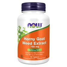 NOW FOODS Horny Goat Weed Extract 750 mg 90 Tablets