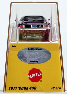 ミニカー Hot Wheels 1971 Cuda 440 #2 of 6 2003 Hot Wheels American Classics 1971 'CUDA 440∞purple
