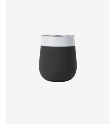 Stainless Steel Porter Insulated Wine Glass  11oz