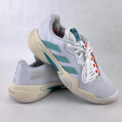 Adidas Tennis Shoes Women's 8.5 Grey Green Barricade Parley Sneakers  Pickleball | eBay