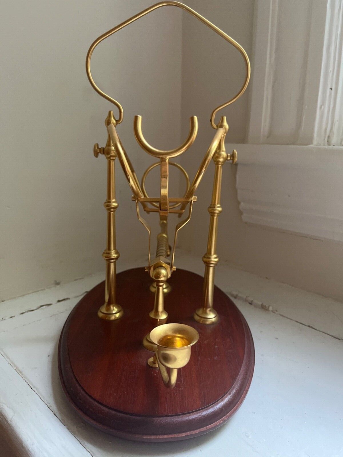 Vintage Mechanical Wine Cradle Pouring Device Antique, French Decanter