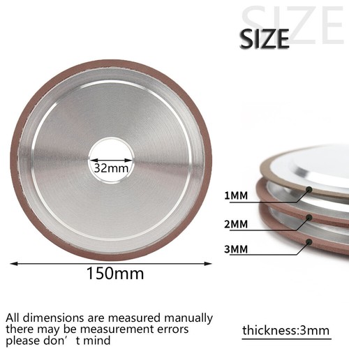 6inch Diamond Grinding Wheel Circle Tungsten Steel Milling Cutter 1/2/3mm Thick - Picture 2 of 9