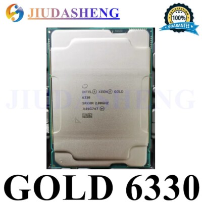 Intel Xeon Gold 6330 CPU Processor  SRKHM 2.00GHz 28Core 56Threads LGA4189 205W