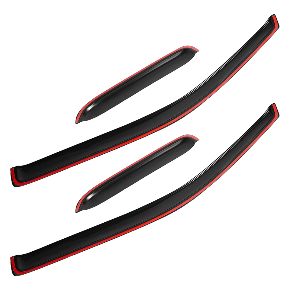 For Ford F250 F350 F450 F550 99-16 Super Duty Crew Cab Acrylic Window Visors - Image 2 of 4