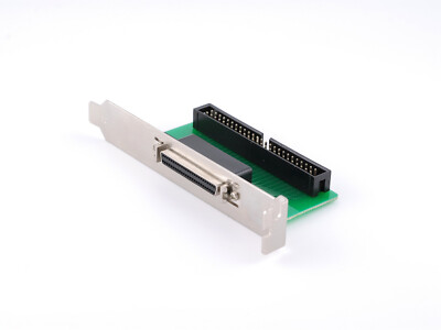 SCSI II ADAPTER INTERNAL TO EXTERNAL 50 PIN TO SCSI II 50 FEMALE WITH L BRACKET