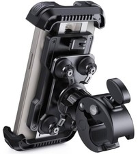 Motorcycle Phone Mount Holder, Dual Vibration Dampener, Anti Shake, Phone Holder