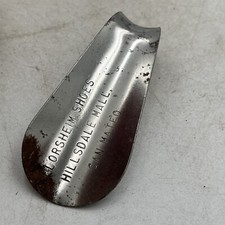 VTG Shoes Advertising Metal Shoe Horn VTG Florsheim Hillsdale Mall San Mateo CA