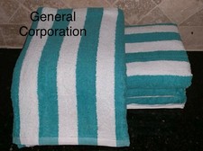 4 pack new large beach resort pool towels in cabana stripe 30x70