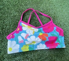 MINI BODEN Girls 8-9 Yr Bikini Top only Colorful Floral EUC