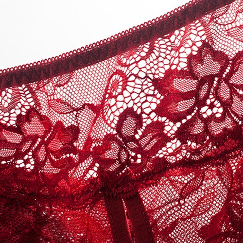 Women Open Crotch Stretch Lace Sexy Crotchless Panty Briefs Knickers Lingerie - Picture 23 of 86