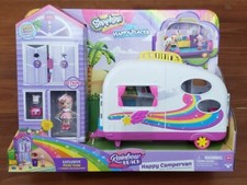 Shopkins Happy Places Rainbow Beach Camper Van Shoppies Family Real Littles