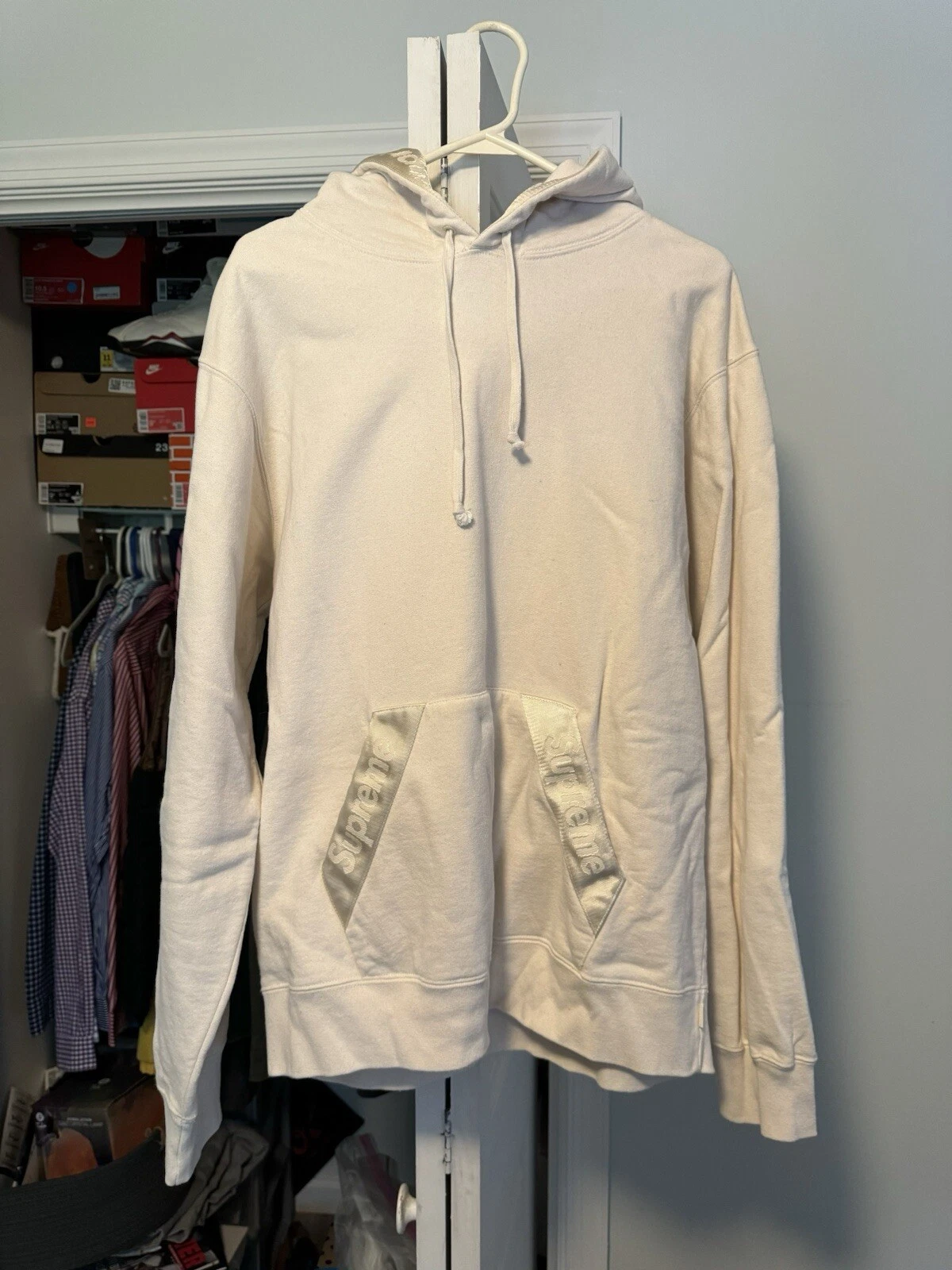 Sweat shirt à capuche à sangle Supreme Tonal taille L SS2020