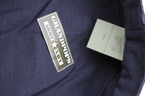 USMC NAVY BLUE RIPSTOP CAP 8 POINT 2 PLY TOP STITCH NO EGA - 第 4/10 張圖片