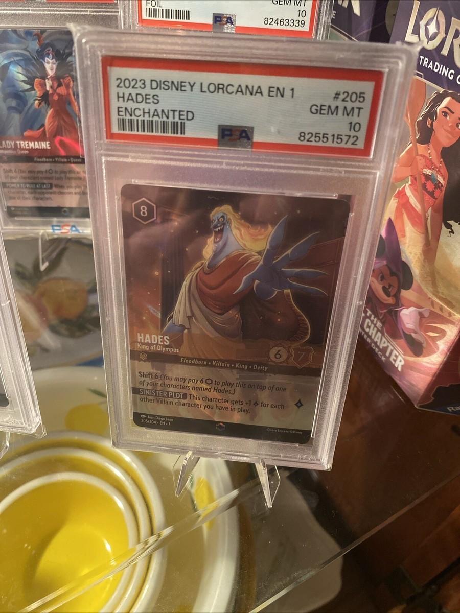 PSA 10 2023 Disney Lorcana En 1 Hades Enchanted Gem Mint | eBay