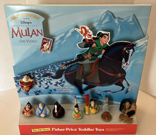 1998 McDonalds Walt Disney's Mulan, Canada Version w/ Toys  Happy Meal Display