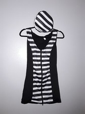 Lady Robber/Burglar/ Prisoner adult costume size medium
