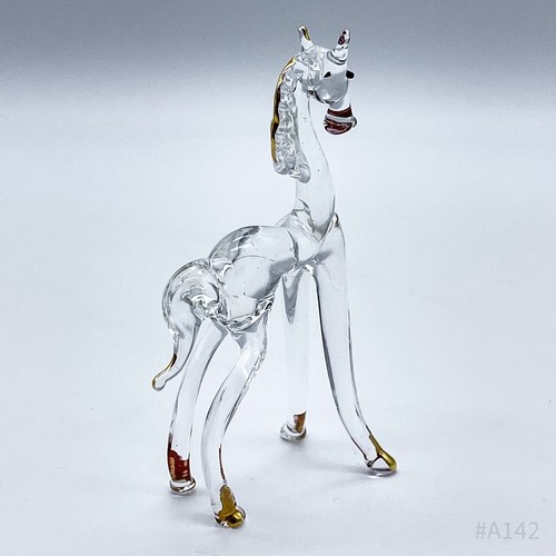 2er Juego Vintage Figuras de Cristal Elefante & Caballo Miniatura Glaskunst - - Picture 9 of 11