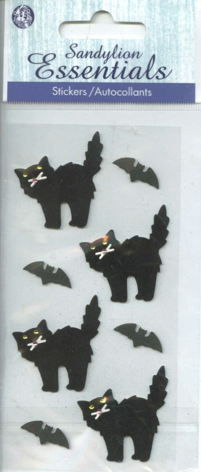 HALLOWEEN Black Cat Bat Spooky Scary Sandylion Stickers | eBay