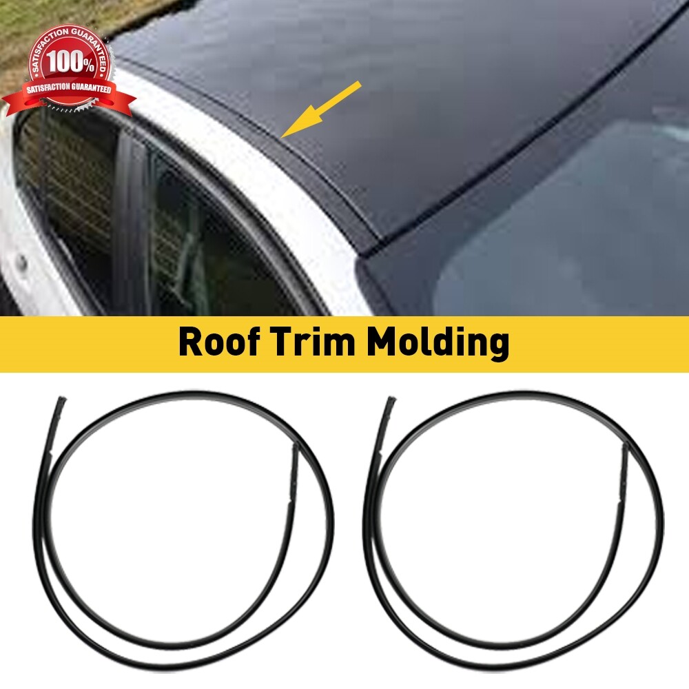 For 2009-2013 Toyota Corolla Sedan 2x Roof Drip Trim Molding Left & Right Side P