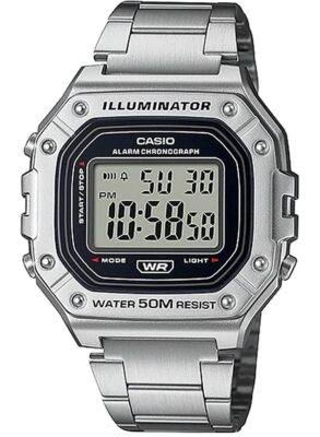 Casio W-218HD-1AV Standard Digital Watch Men's Metal Band