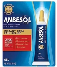 Anbesol Maximum Strength Oral Pain , Instant Pain Relief Exp 1/2026 -SC