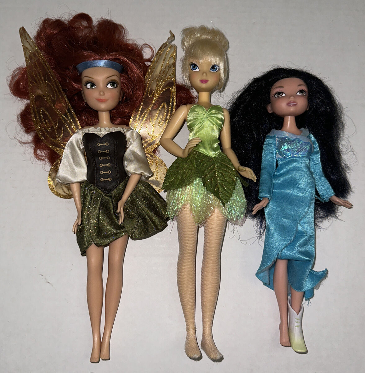 Lot Of 3 Disney Fairies Tinkerbell & Friends 11” Fairy Dolls ...