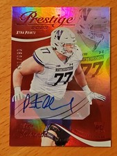 2023 Prestige Xtra Points Auto Red #370 Peter Skoronski Northwestern #'d 68/199