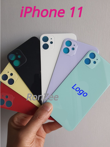 🇫🇷 Vitre Arrière Pour Apple iPhone 11 Big Trou Avec LOGO A2221 Big Trou ✅ - Imagen 10 de 11
