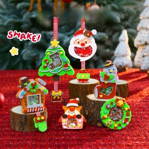 6Pcs Christmas Tree Pendant Keychain Cars Hanging Ornament DIY Craft Decoration - Picture 3 of 9
