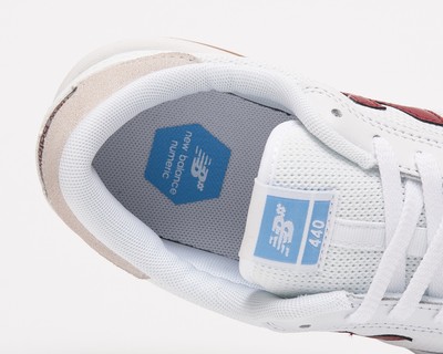 Size 8 - New Balance Numeric 440 White Burgundy for sale online | eBay