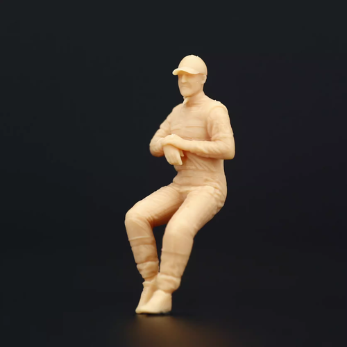 3D print1/87 1/64 1/43 unpaint racer driver fit diorama car sand table - Picture 8 of 22