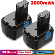 2Pack 14.4V 4.8Ah Battery For Hitachi 14.4 Volt EB1412S EB1414S EB14B Power Tool