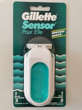 GILLETTE SENSOR Pour Elle Pack Rasoir à Cartouches + 2 Lames FEMME Women excel *