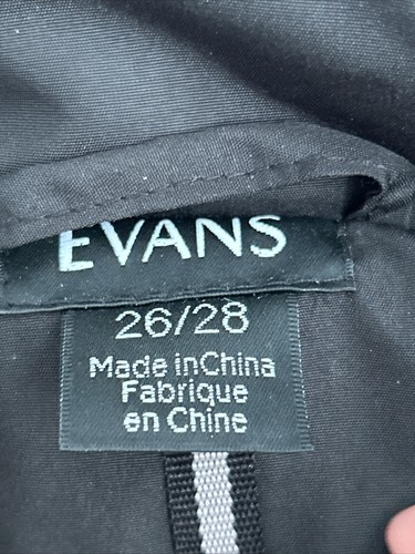 City chic BLACK evans Coat jacket size 26 28 light zip hood Long Line - Bild 4 von 9