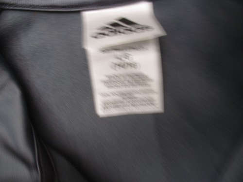 ADIDAS Size 14/16 Kids Unisex Gray Full Zip Stand Collar Pocket Track Jacket 798 - Picture 7 of 8