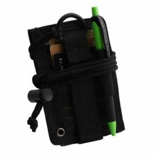 Tactical ID Card Holder Hook  Loop Neck Lanyard Key Ring Credit Card Organizer