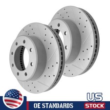Front Disc Brake Rotors Pair Kit For Ram 2500 3500 2011 2012 2013 2014 - 2025