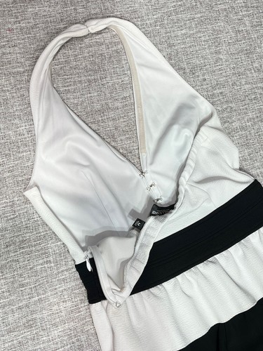 Gabrelle Union NY &Co. SZ M Women’s Black/White evening Jumpsuit - Picture 6 of 12