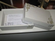 LENOX SCROLL JEWERLY BOX , 8" L X 5" W X 3 3/4" H