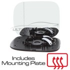 Wing Mirror Glass Volvo XC70 Estate 2007-2017 Heated Aspherical Passenger Side
