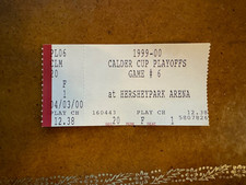 2000 Calder Cup Finals Hockey Ticket Hershey Bears  Kentucky Thoroughblades Gm5