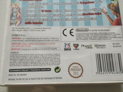 Mi Gran Fiesta de Cumpleaños 2K Play - Juego para NINTENDO WII - Imagen 3 de 5